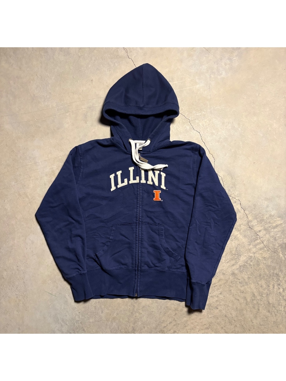 Women’s fighting Illini college espn embroidered navy zip up